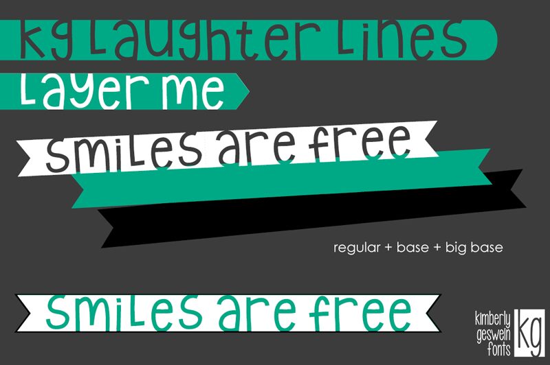 Kg Laughter Lines Big Base Font