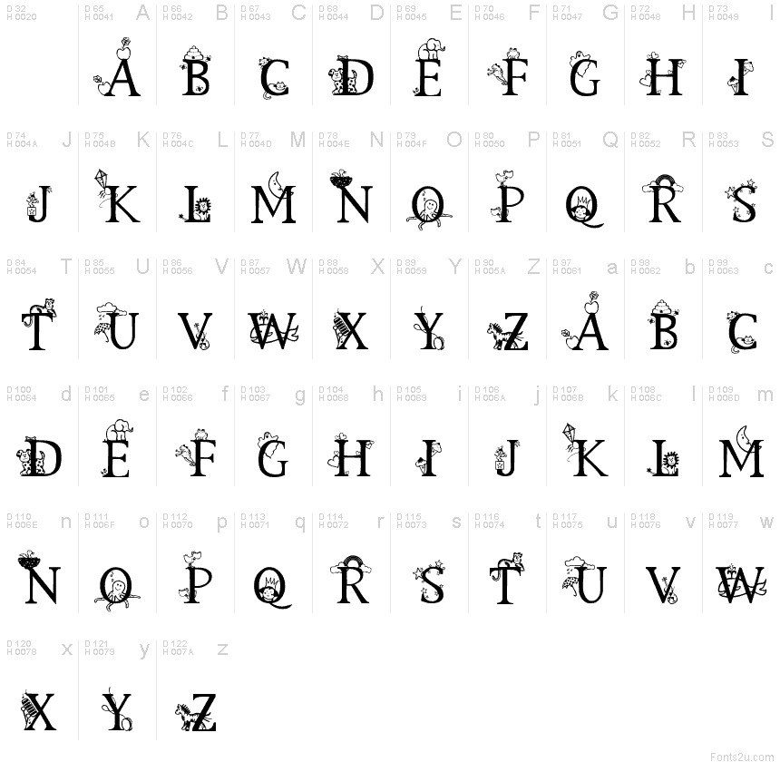 Kids Alphabet font