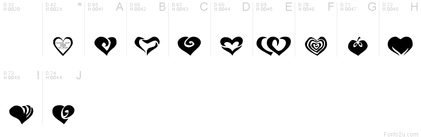Basic Latin - charmap