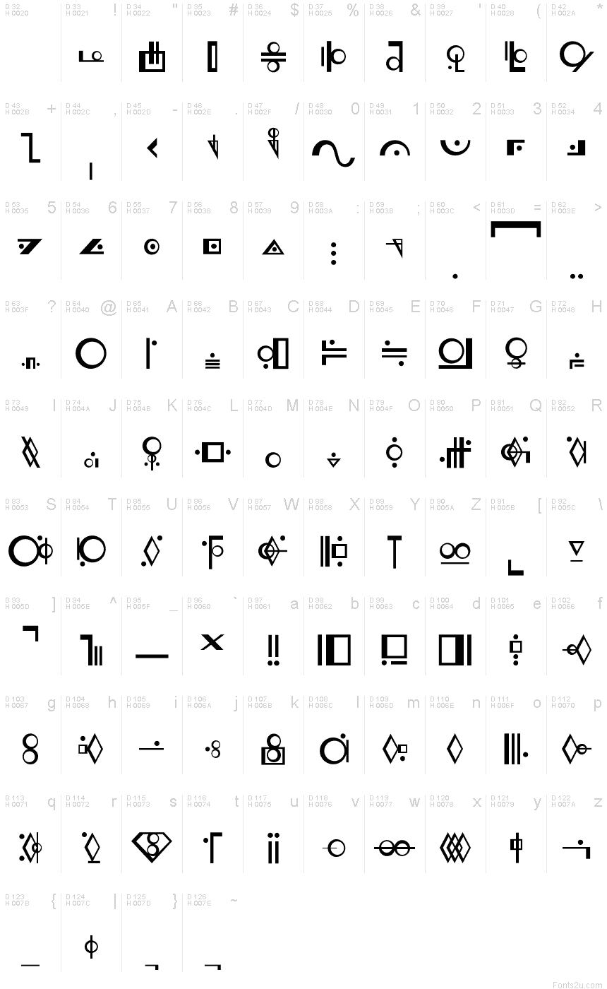 Kryptonian 7 font