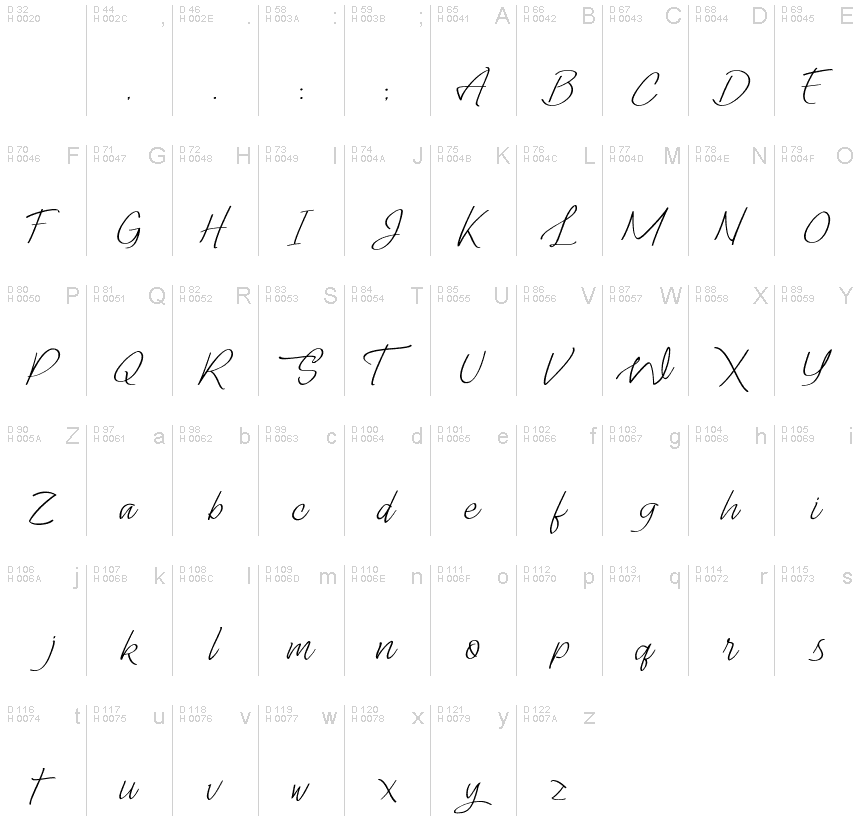handwriting font mac