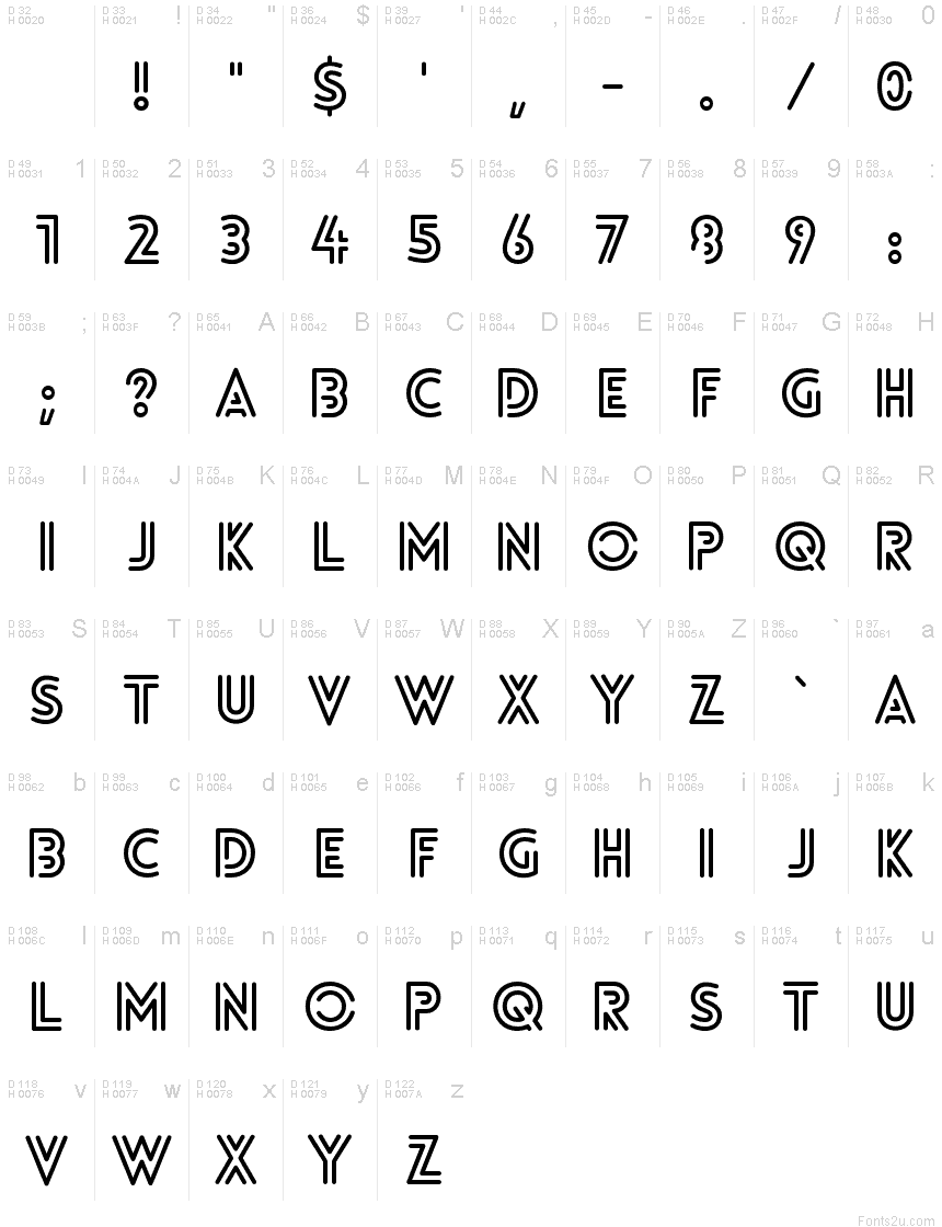 Lovelo-LineBold font