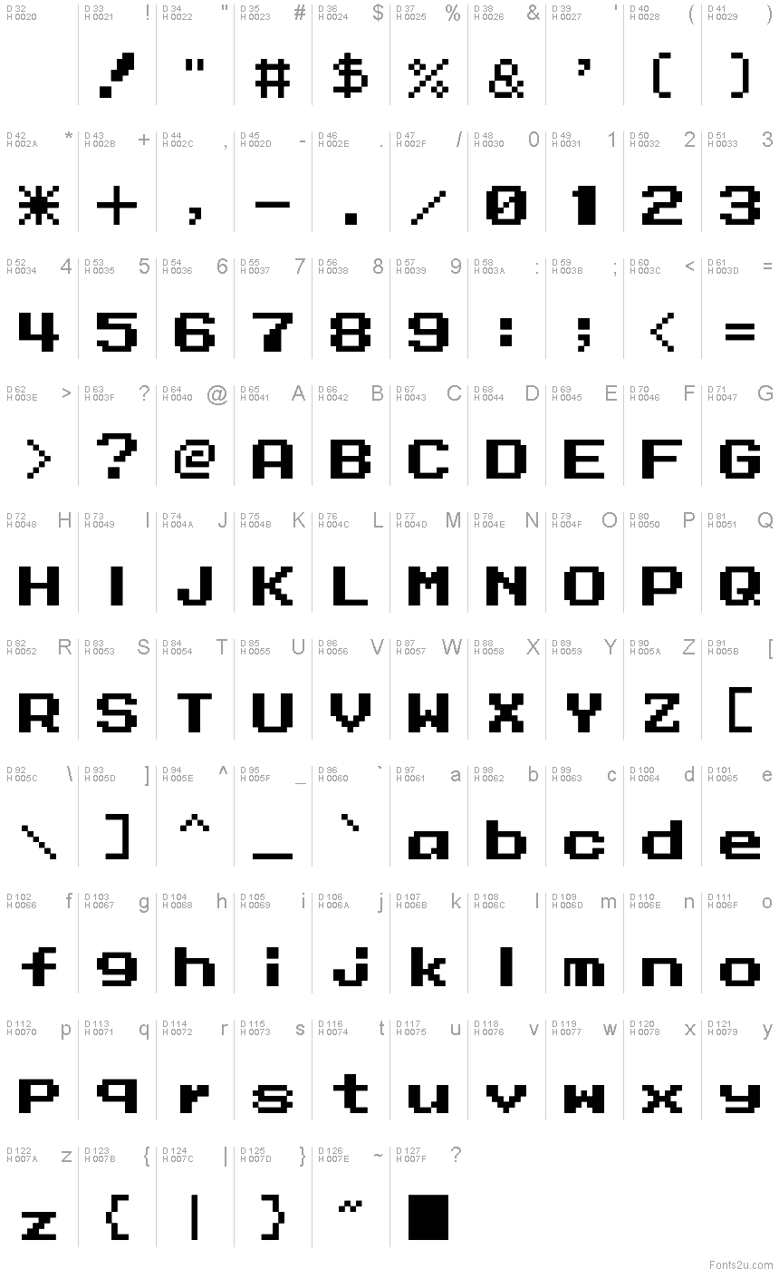 Mega Man 10 Regular Font