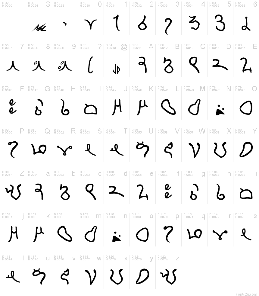 Minbari font