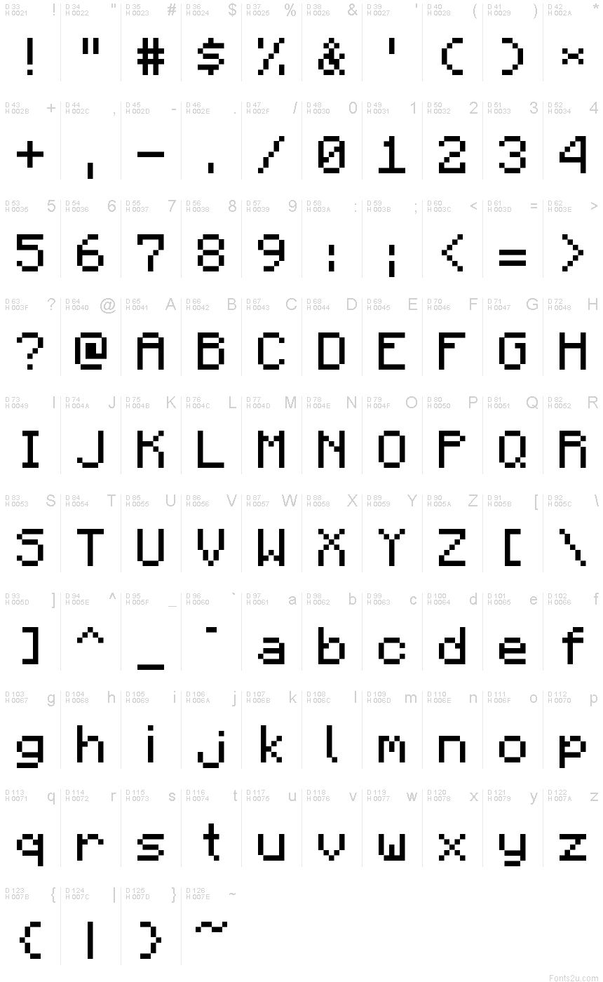 Minecraft 字体