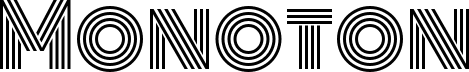 Monoton font