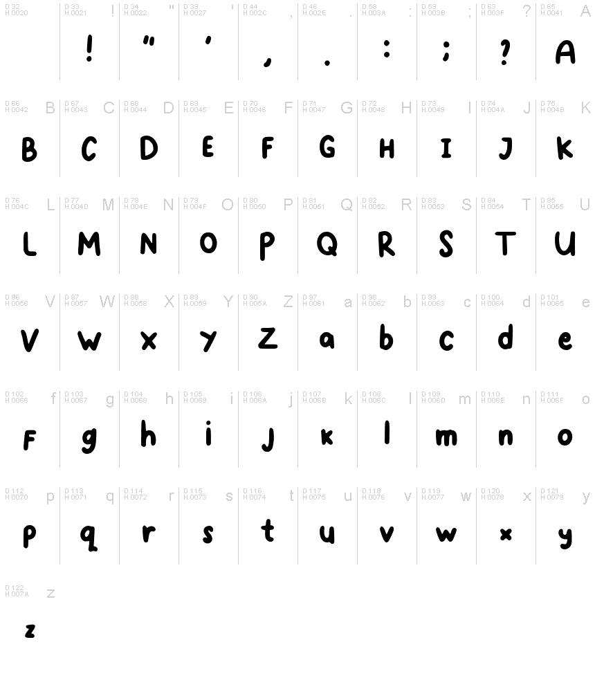 Mungil Regular font