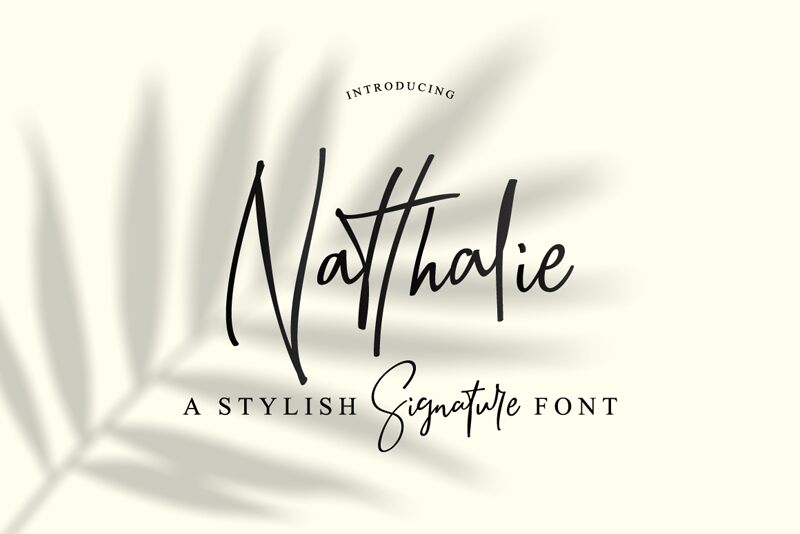 Natthaliesignature Font