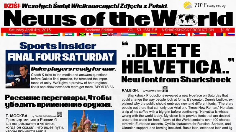 News Of The World Regular Font