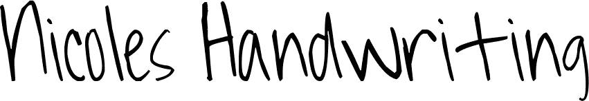 nicole-s-handwriting-font