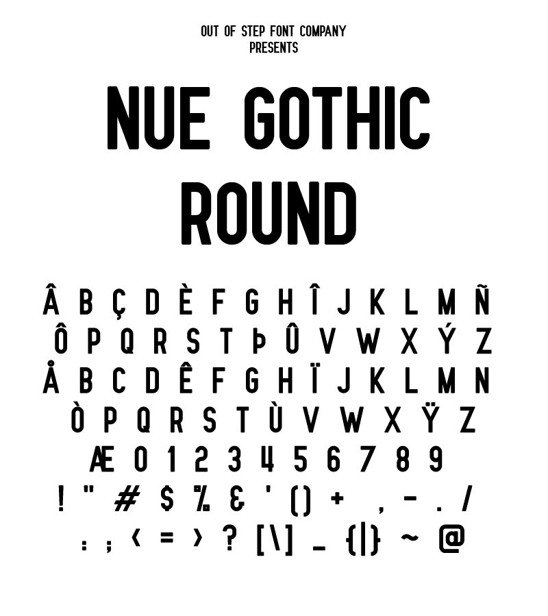 Nue Gothic Round Font