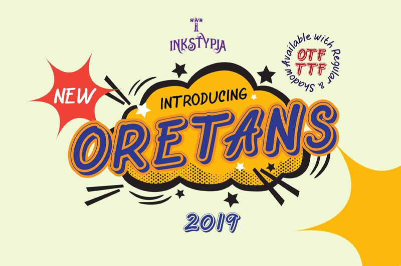 Download Free Oretans Font Fonts Typography