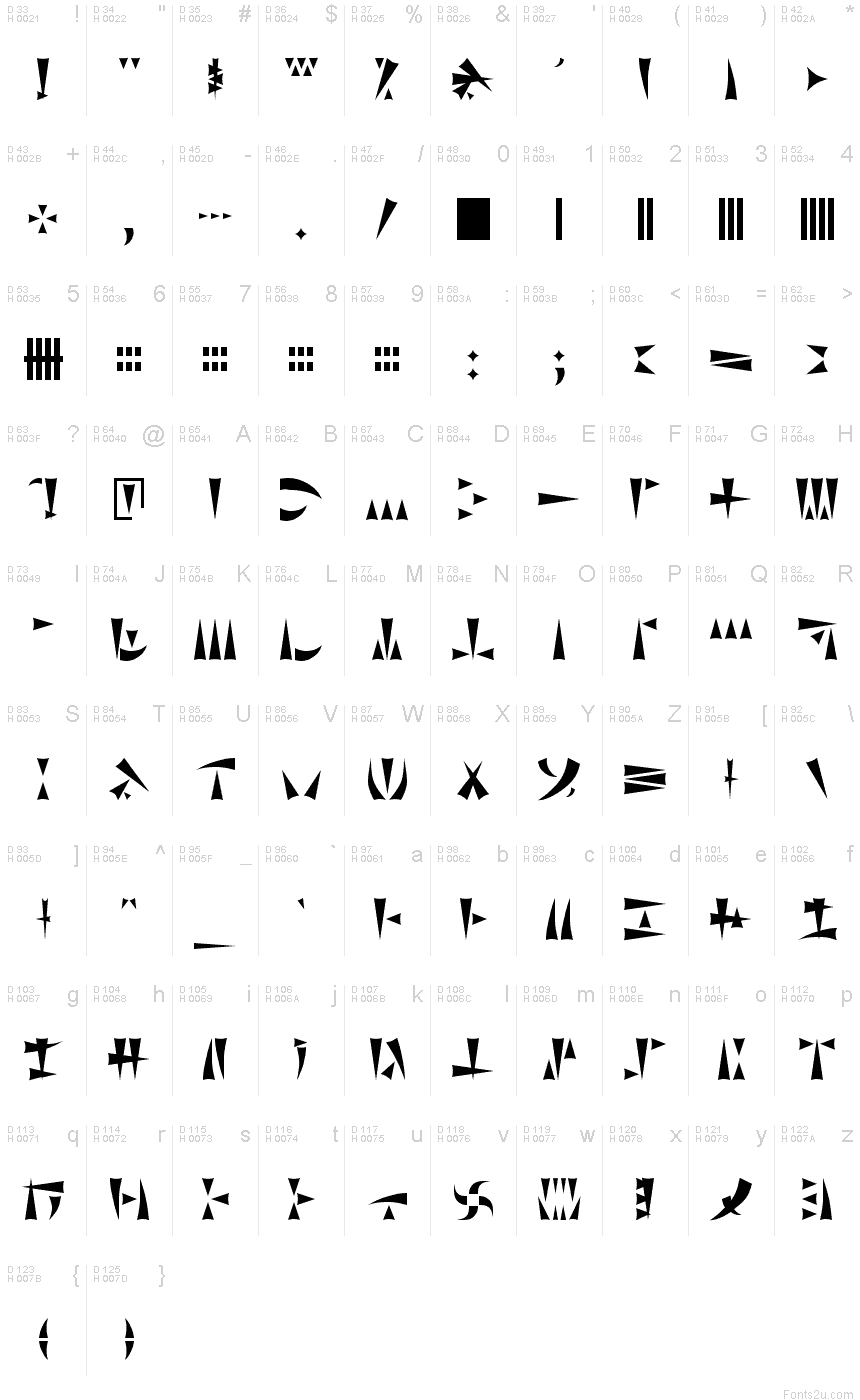ancient celtic glyphs