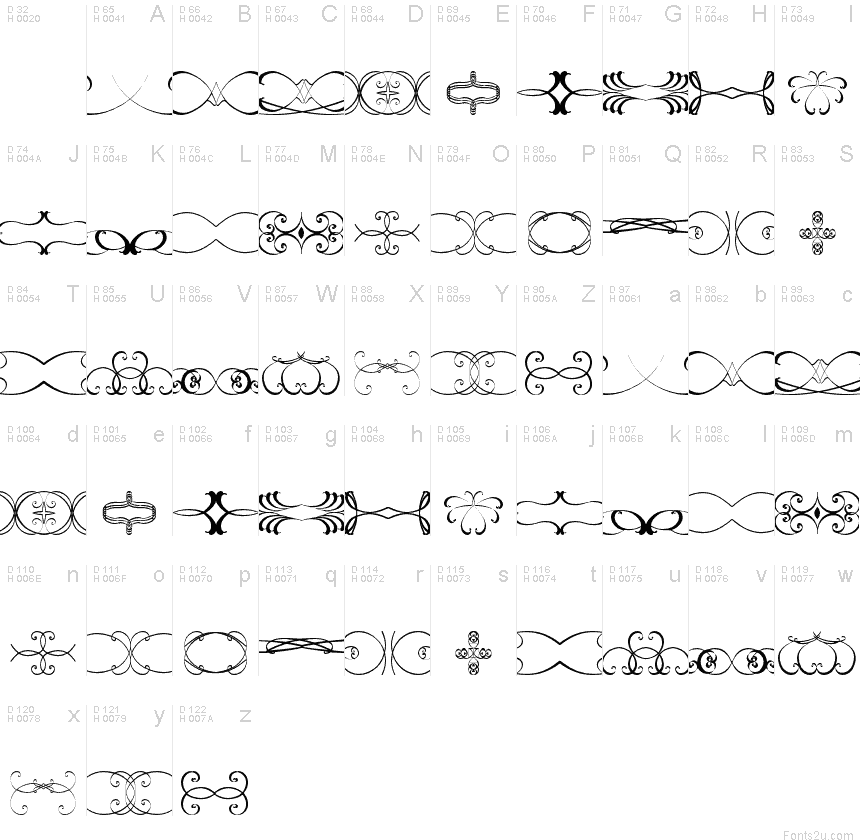 Ornamentsss tfb font