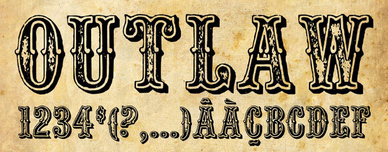 Outlaw font