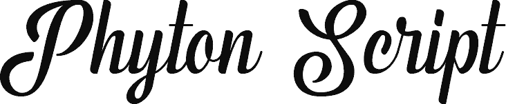 Phyton Script Demo font