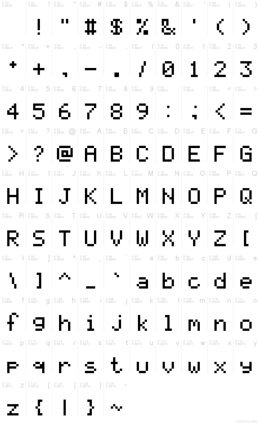 pixelmix font