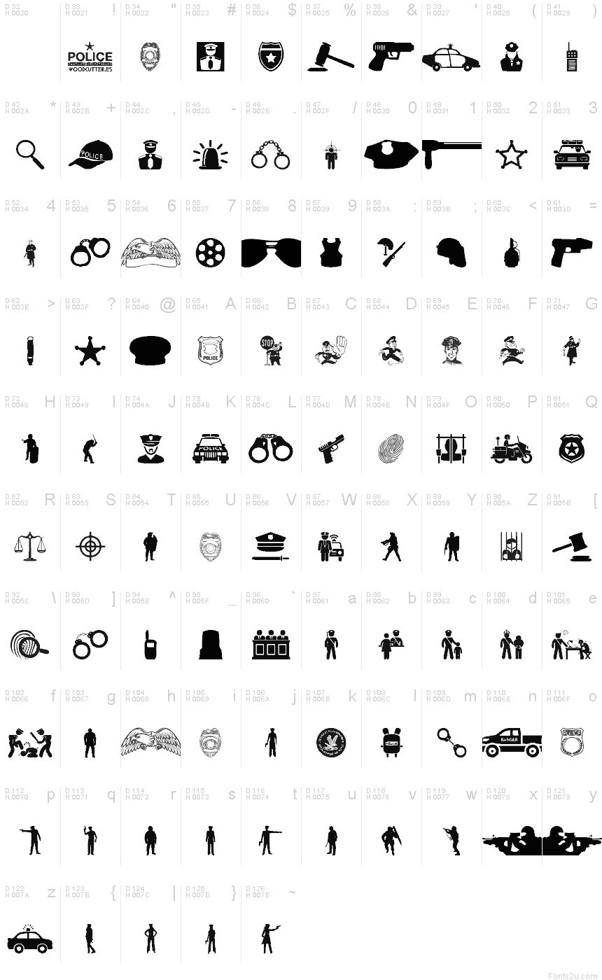 Police font