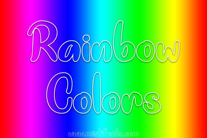 Rainbow Colors Regular Font