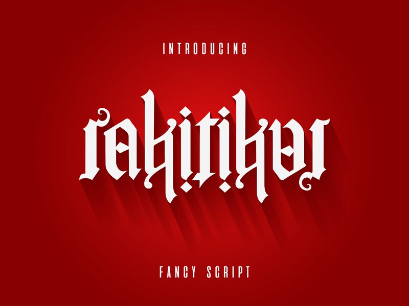 Rakitikar Regular Font