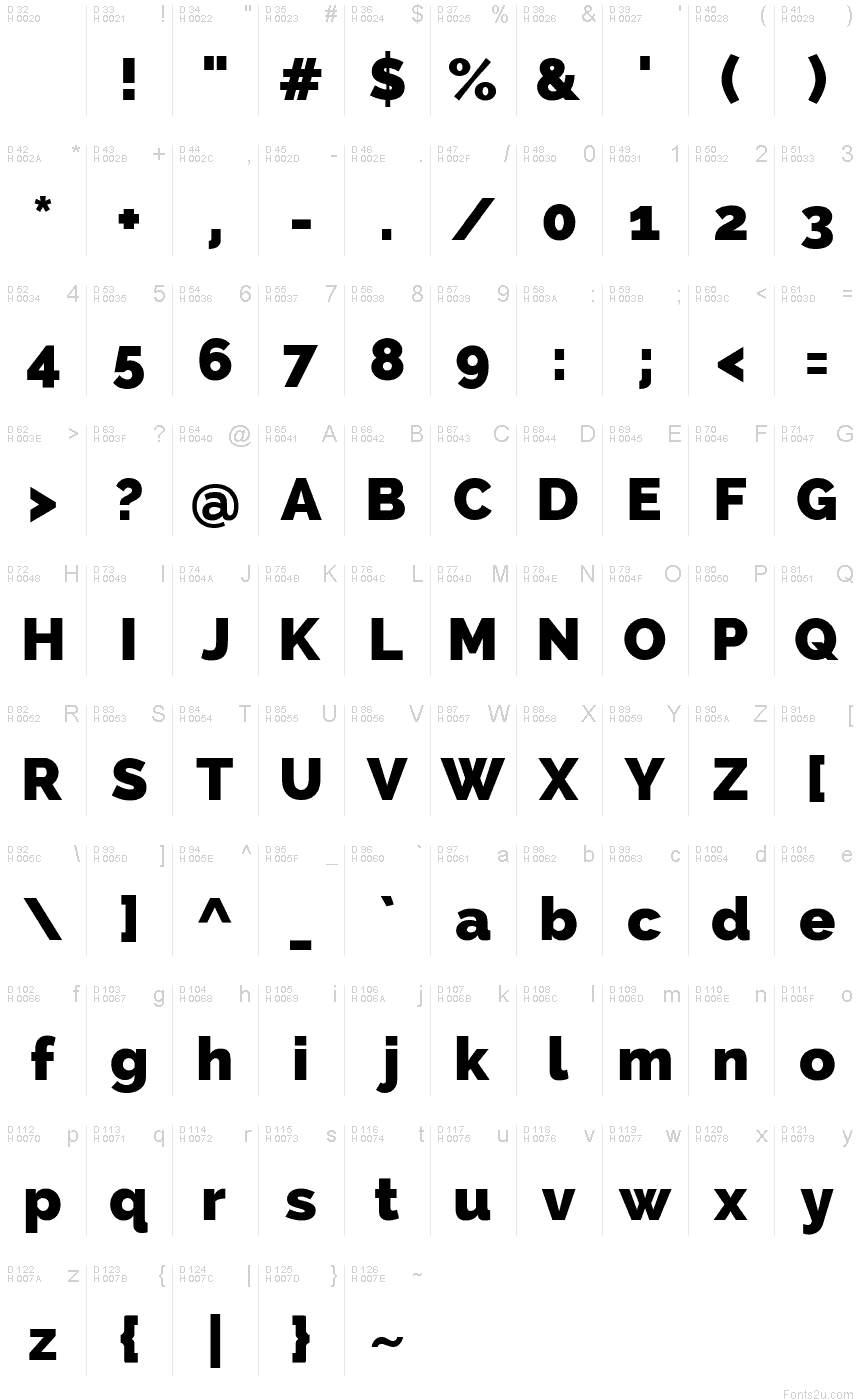 Raleway Heavy Font