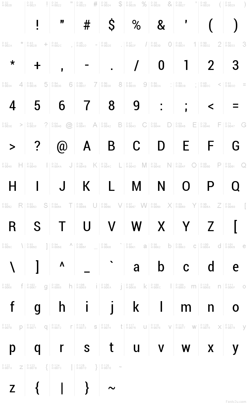 Roboto Condensed Font