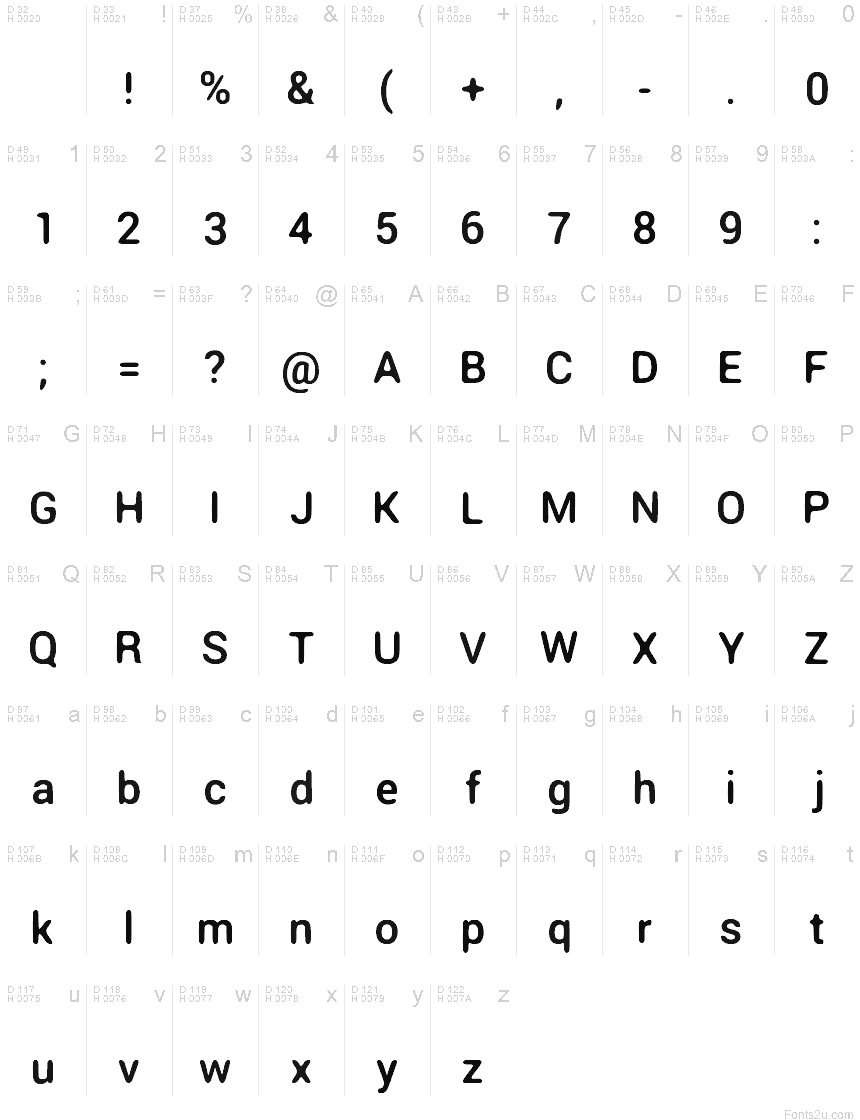 Round Corner Font Regular fuente