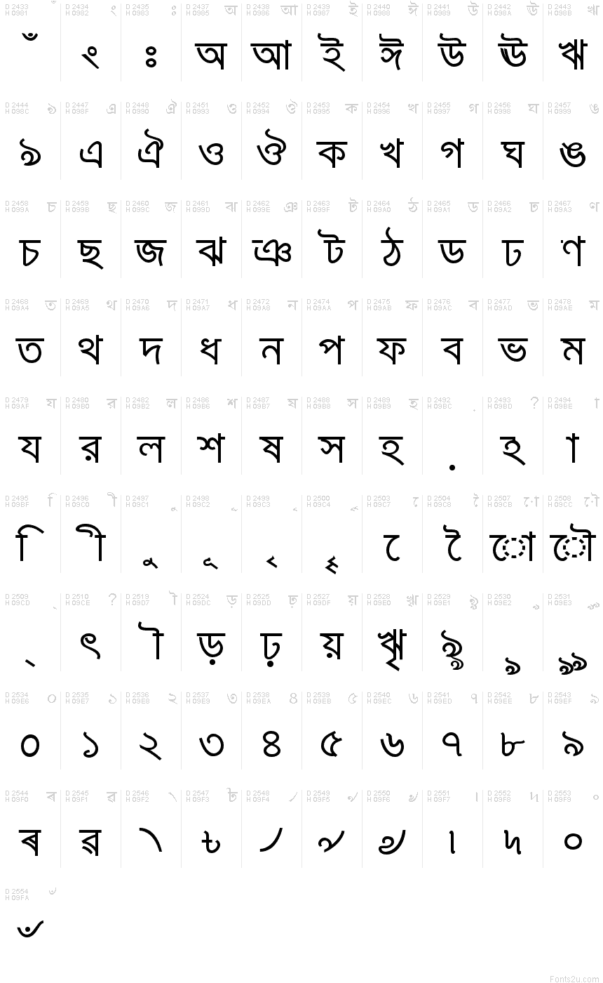 Rupali font