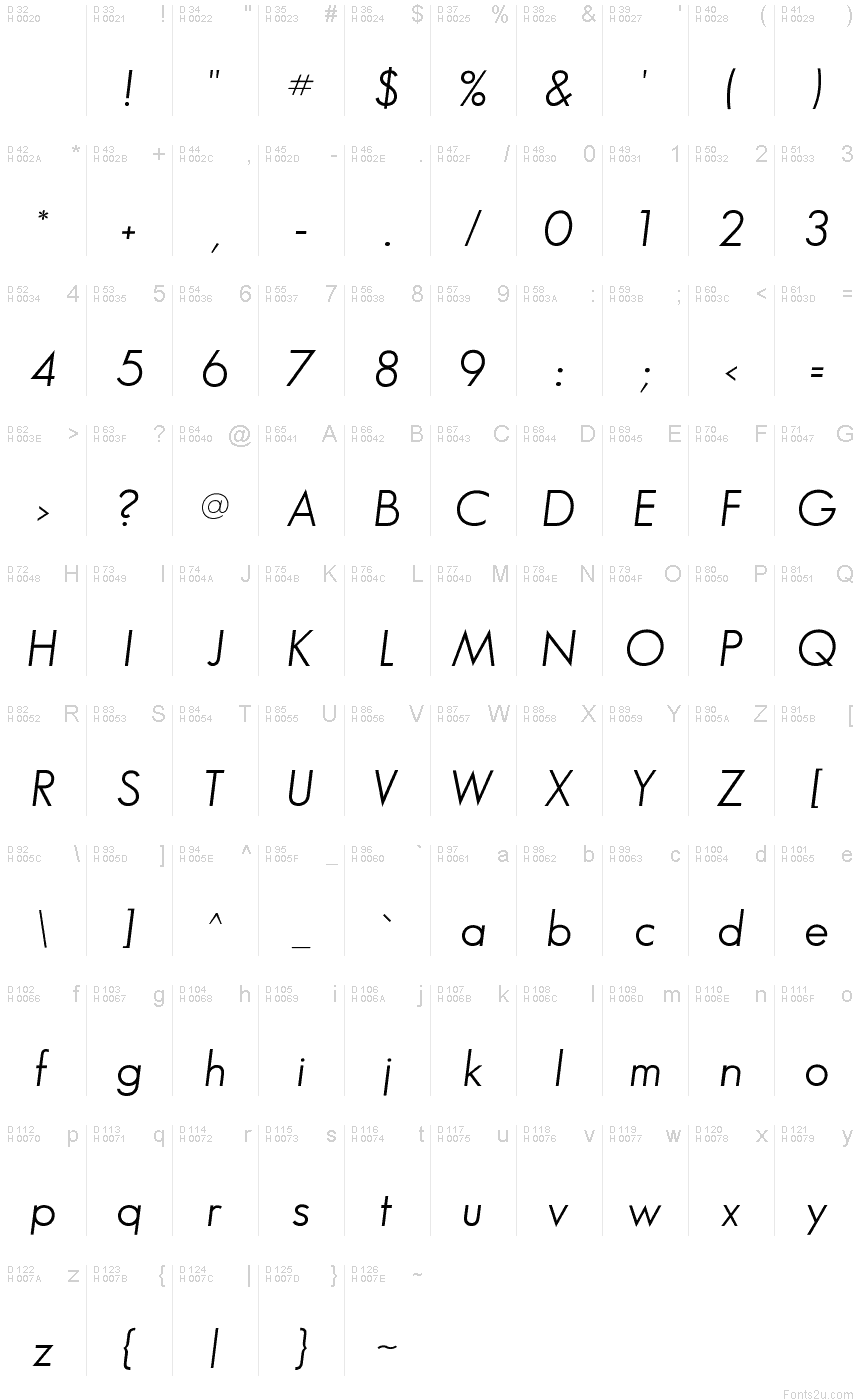 copy and paste fonts italic