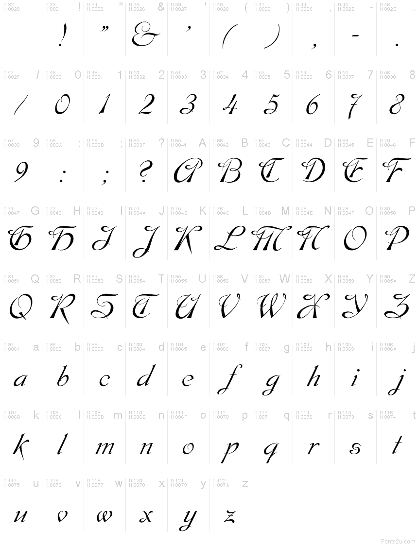 SCRIPT 9 font