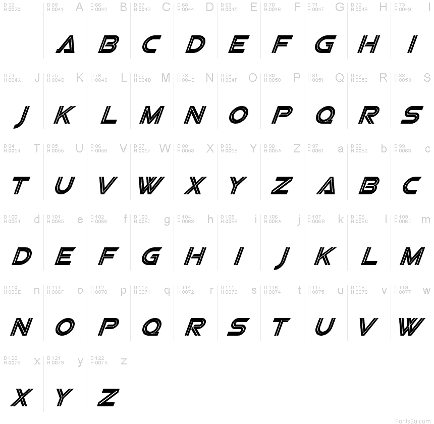 SF Viper Squadron Italic font