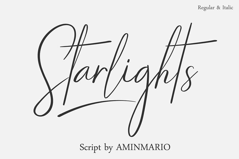 Starlights Italic Font