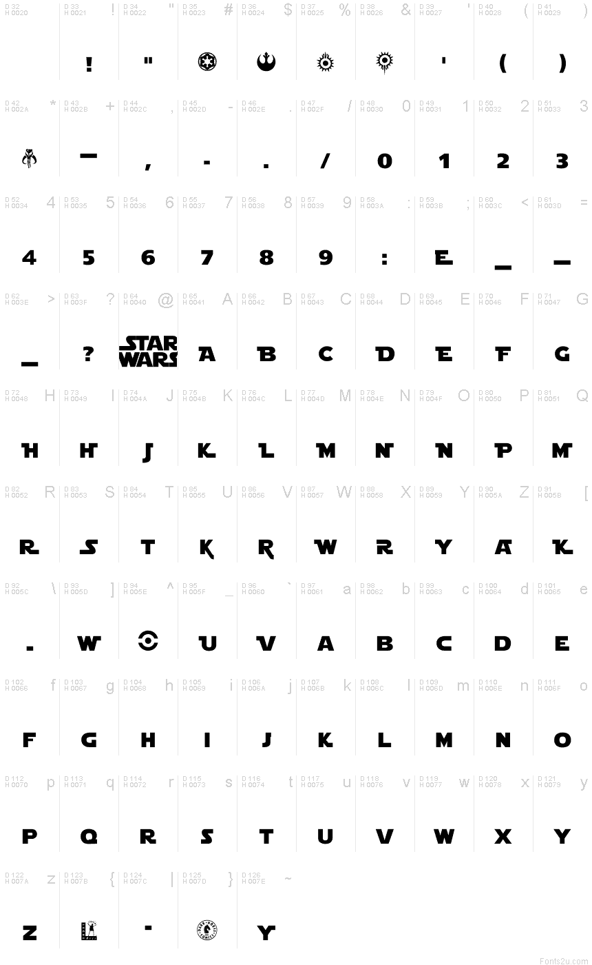 Star Jedi font