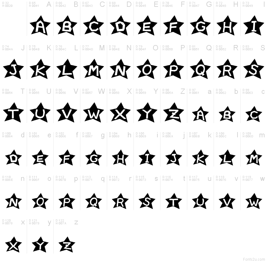 star font copy and paste
