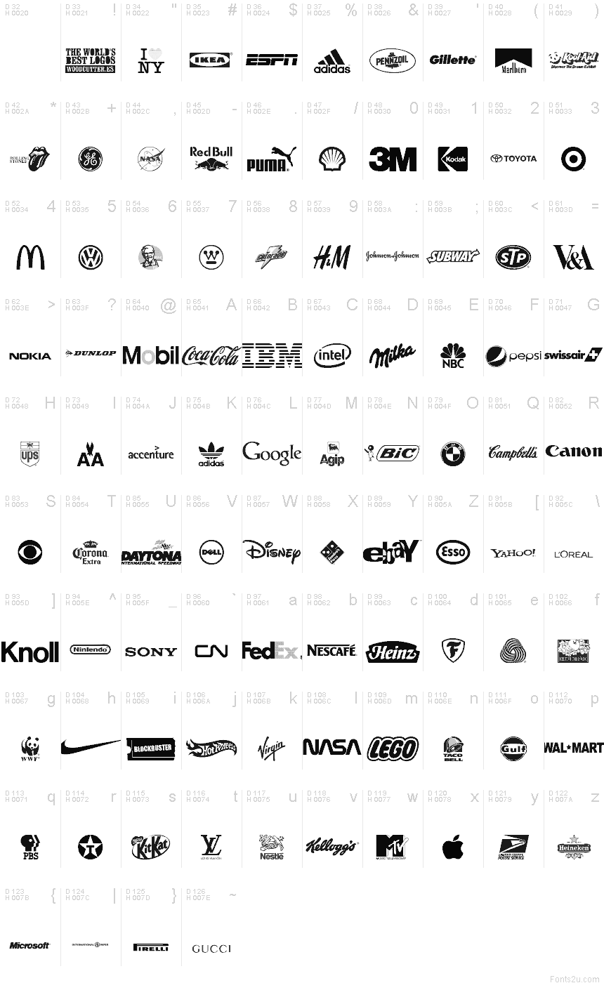 the world's best logos font