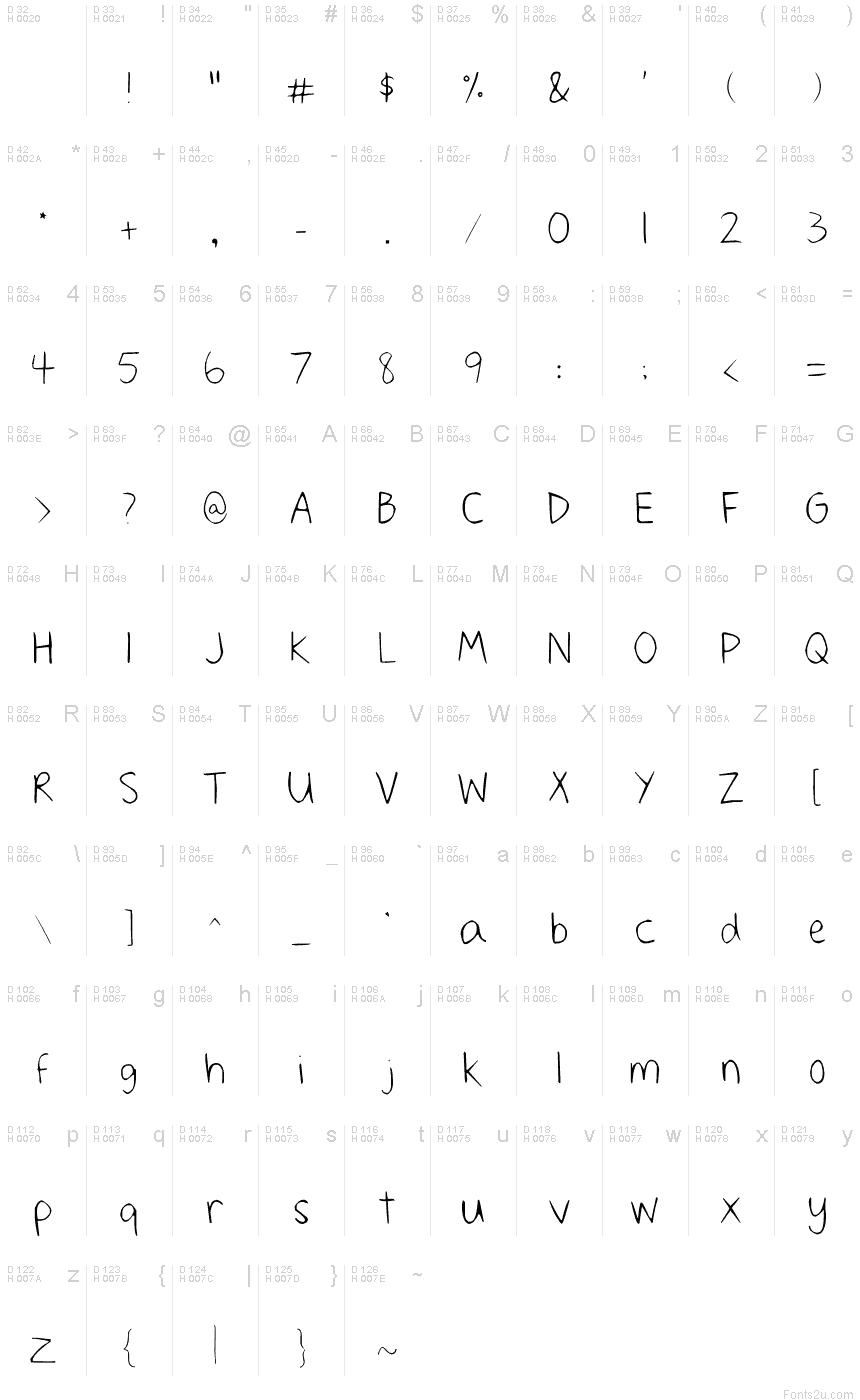 Thirteen font