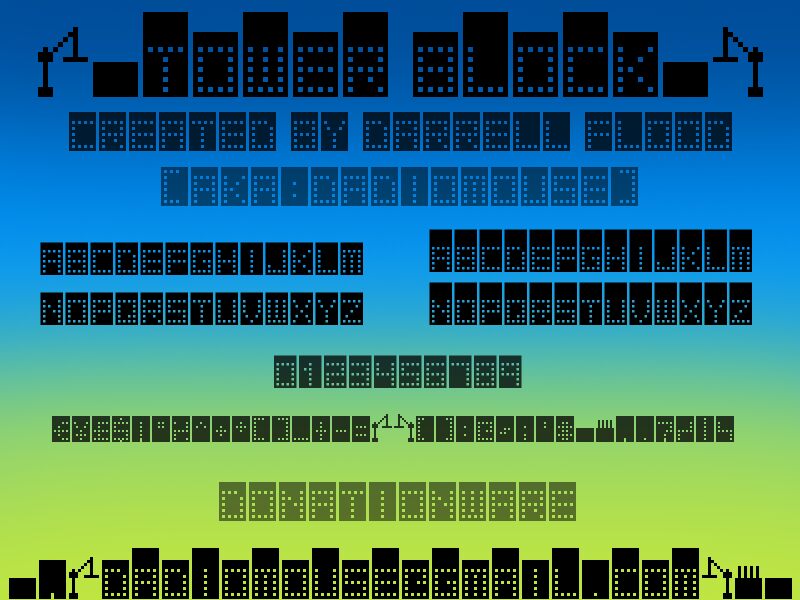 Tower Block Font