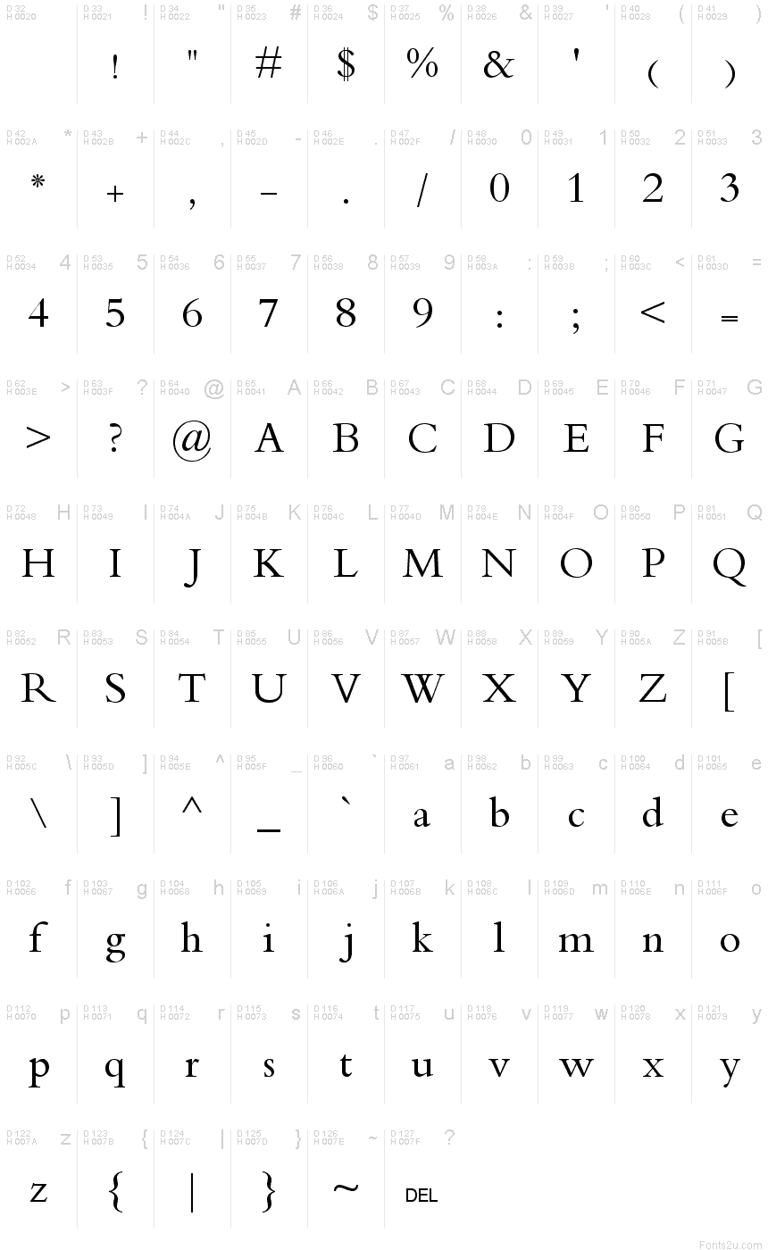 Decotype font