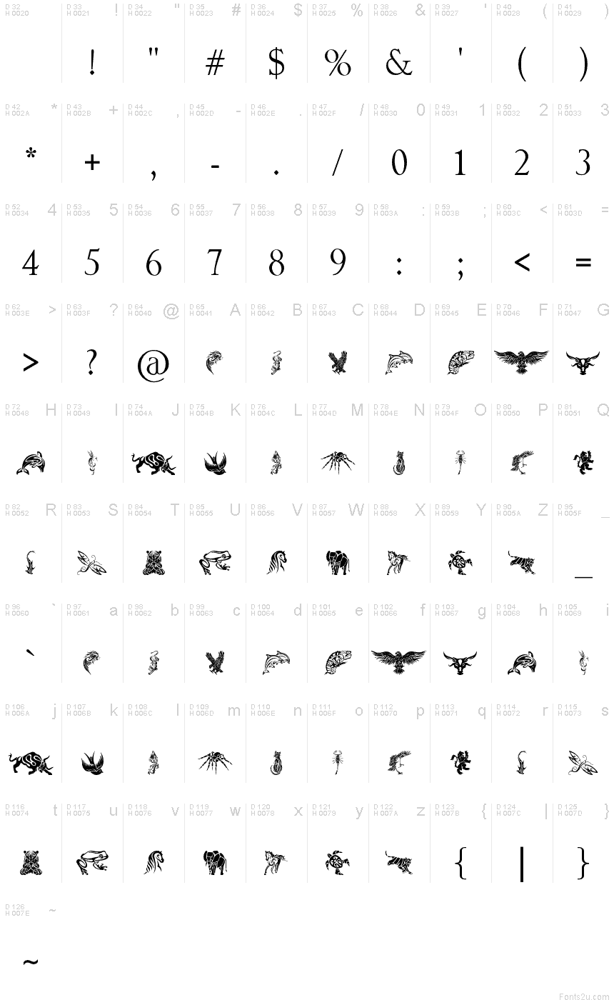 tribal animals tattoo designs font tribal animals tattoo designs font