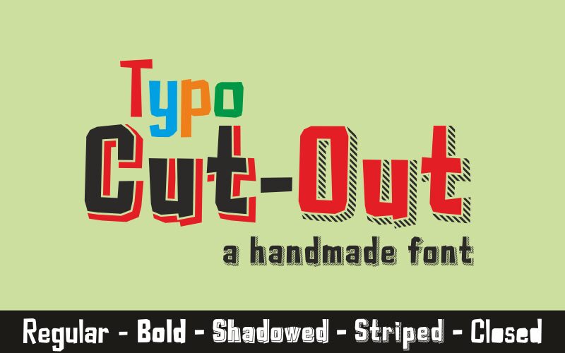 Typo Cut Out Demo Bold Font