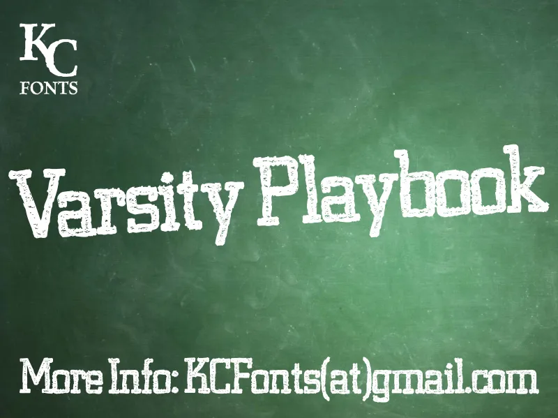 Varsity Playbook Font