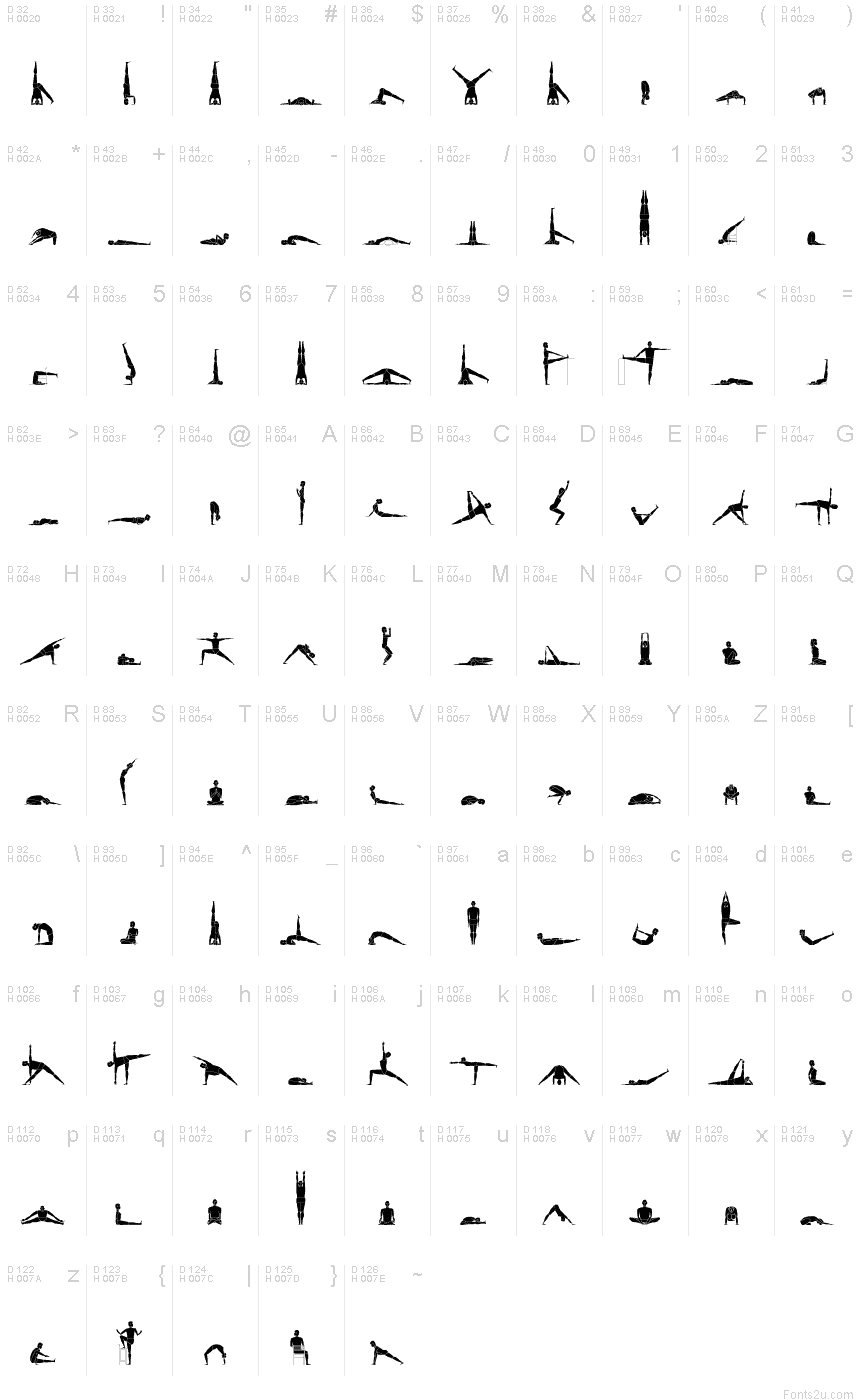 Basic Latin - charmap