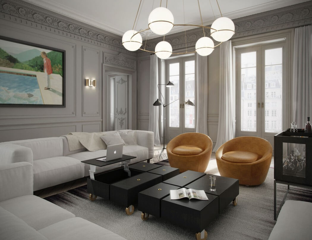 apartment in parisart buro | homeadore apartment in parisart buro | homeadore