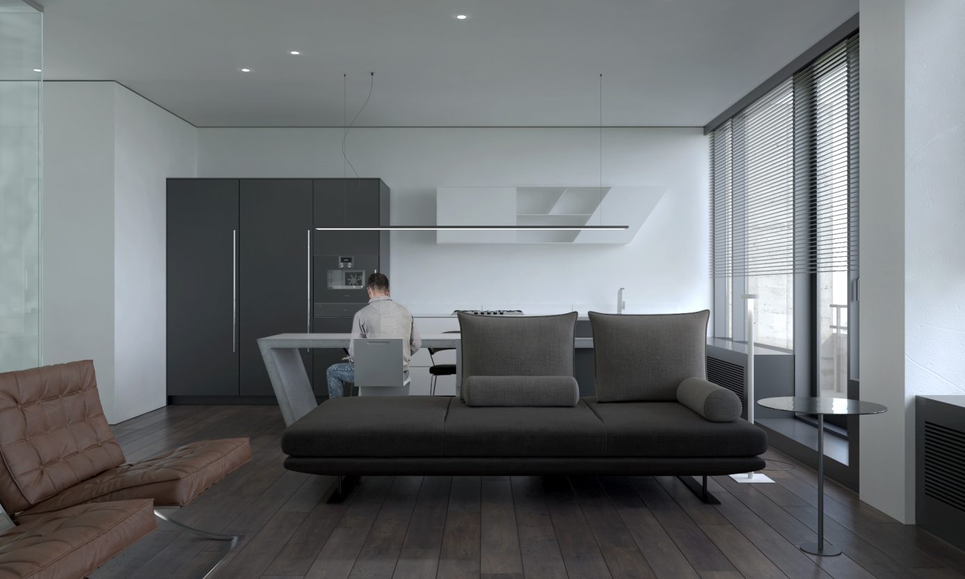 Studio Apartment in Moscow by KDVA Architects