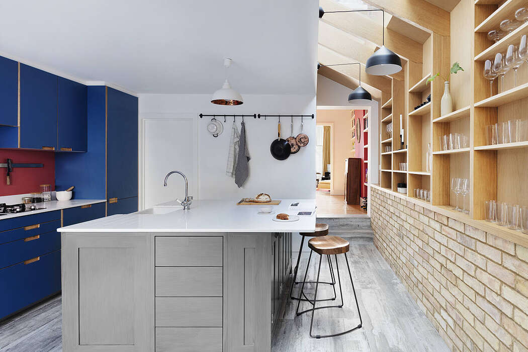 Brick Townhouse by Amos Goldreich Architecture
