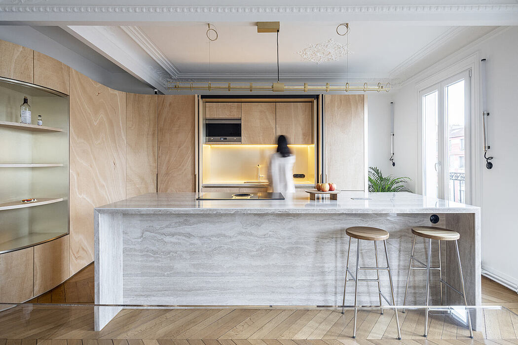 Wood Ribbon Apartment by Gabrielle Toledano